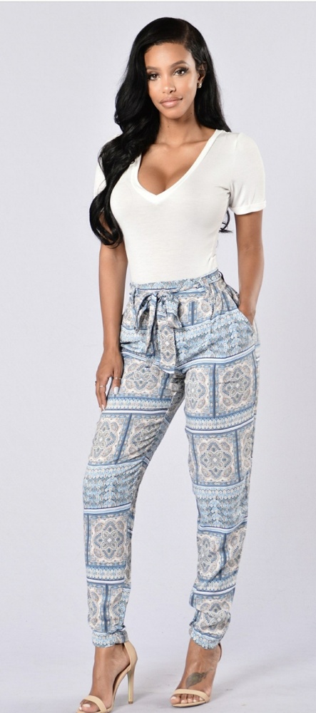 Paisley harem pants